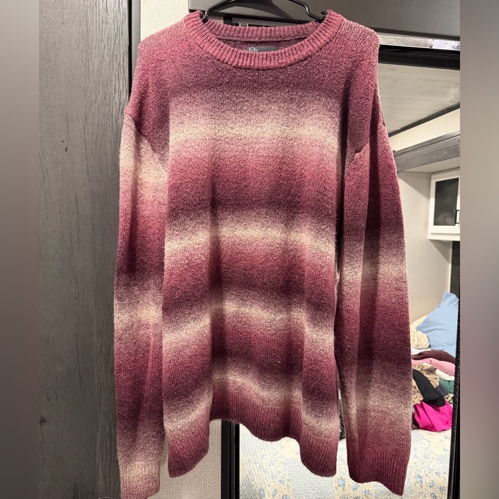 Original Use Mauve Ribbed Knit Sweater